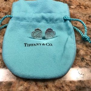Mini heart tag Tiffany & co. Earrings